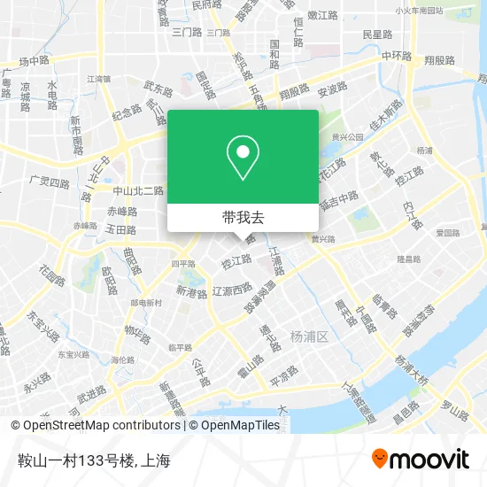 鞍山一村133号楼地图