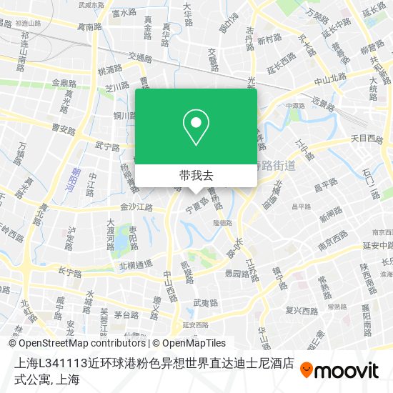 上海L341113近环球港粉色异想世界直达迪士尼酒店式公寓地图