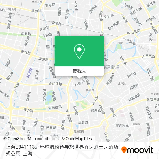上海L341113近环球港粉色异想世界直达迪士尼酒店式公寓地图