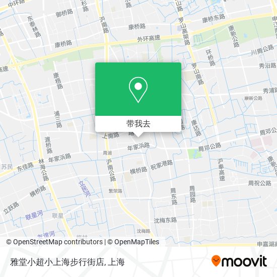 雅堂小超小上海步行街店地图