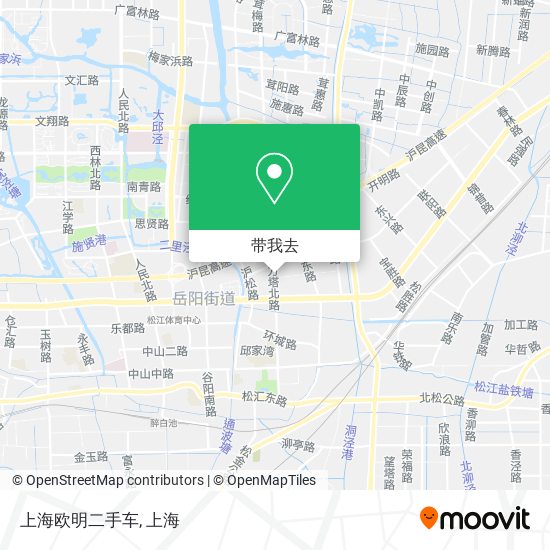 上海欧明二手车地图