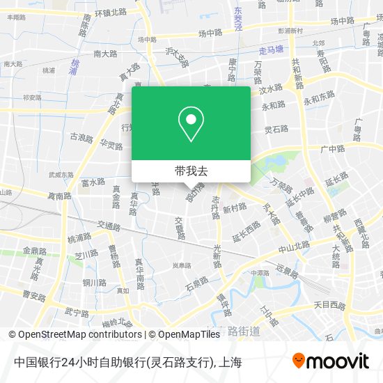 中国银行24小时自助银行(灵石路支行)地图