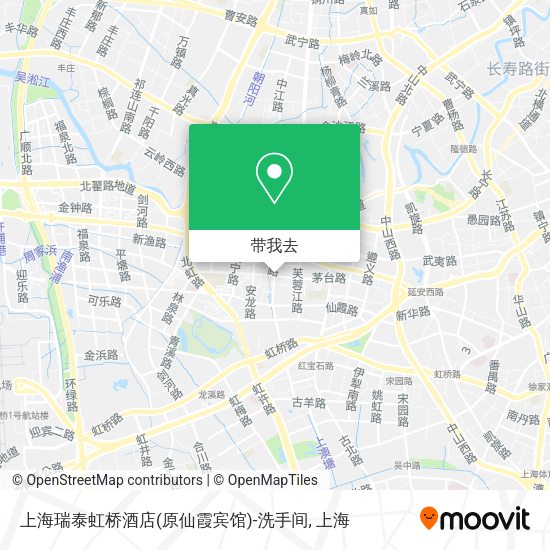 上海瑞泰虹桥酒店(原仙霞宾馆)-洗手间地图