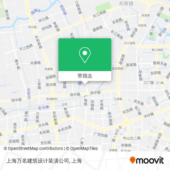 上海万名建筑设计装潢公司地图