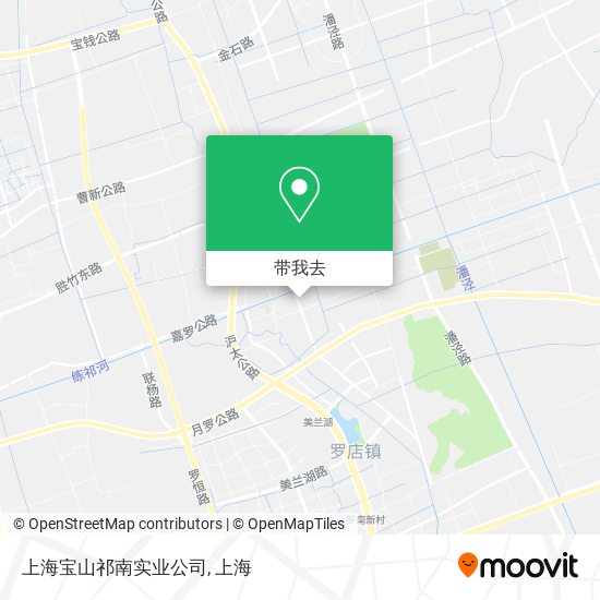 上海宝山祁南实业公司地图