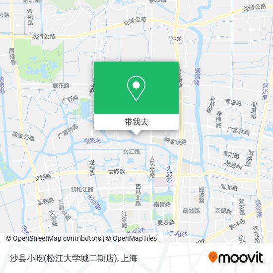 沙县小吃(松江大学城二期店)地图