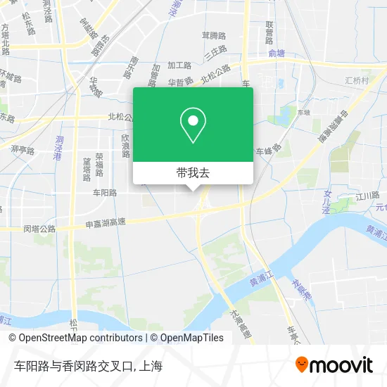 车阳路与香闵路交叉口地图