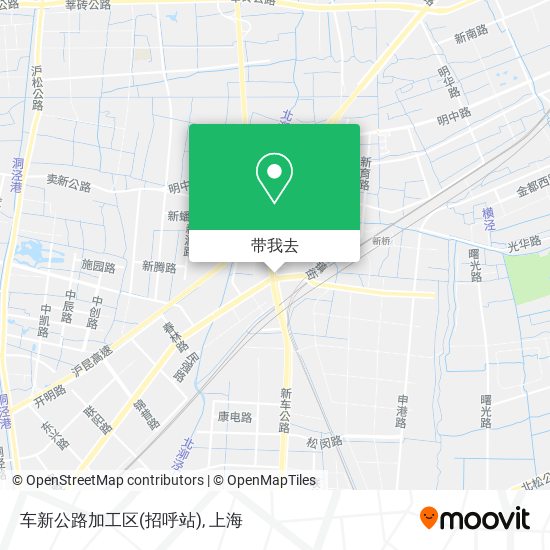 车新公路加工区(招呼站)地图