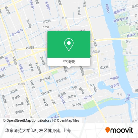 华东师范大学闵行校区健身跑地图