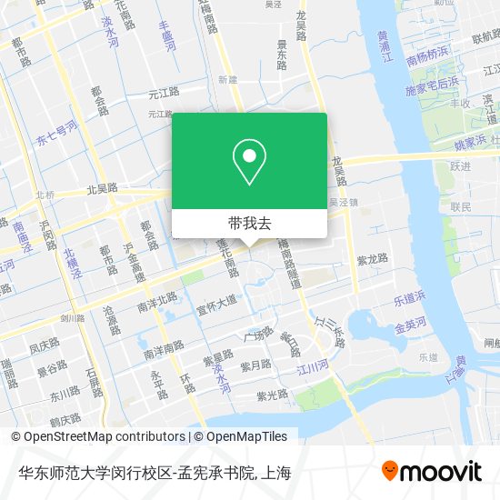 华东师范大学闵行校区-孟宪承书院地图