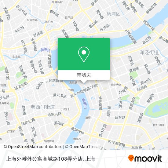 上海外滩外公寓商城路108弄分店地图