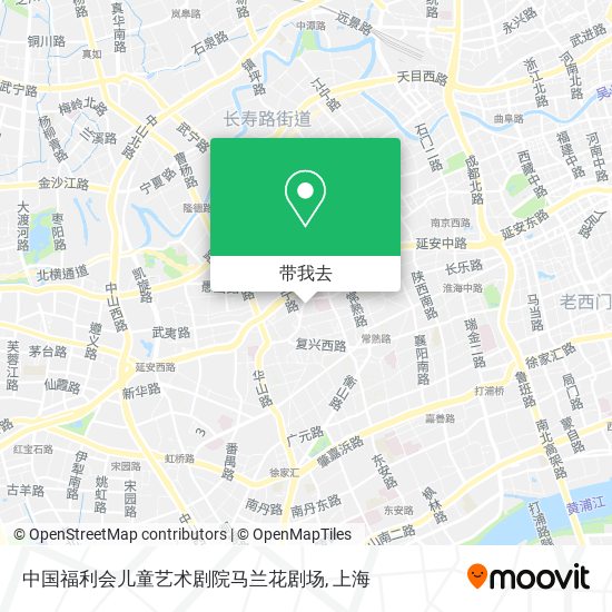 中国福利会儿童艺术剧院马兰花剧场地图