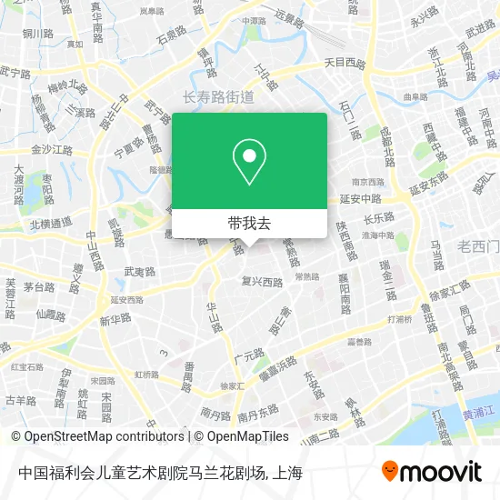 中国福利会儿童艺术剧院马兰花剧场地图