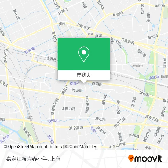 嘉定江桥寿春小学地图