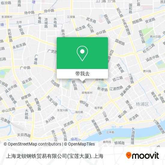 上海龙钡钢铁贸易有限公司(宝莲大厦)地图