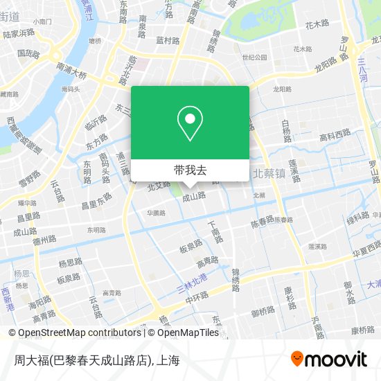 周大福(巴黎春天成山路店)地图