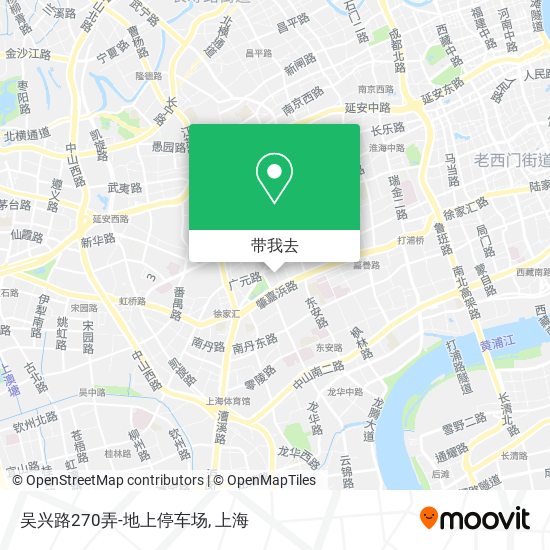 吴兴路270弄-地上停车场地图