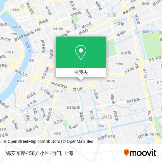 锦安东路458弄小区-西门地图