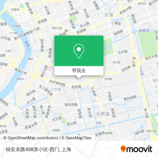 锦安东路458弄小区-西门地图