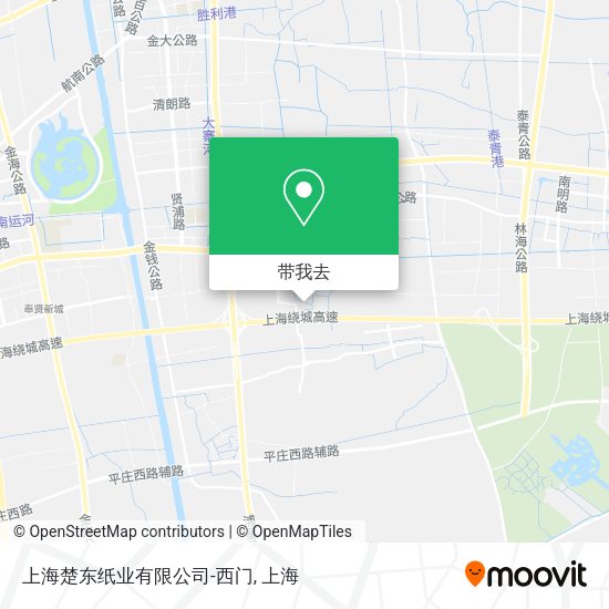 上海楚东纸业有限公司-西门地图