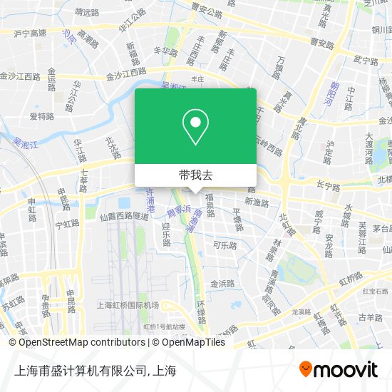 上海甫盛计算机有限公司地图