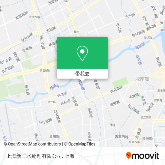 上海新三水处理有限公司地图