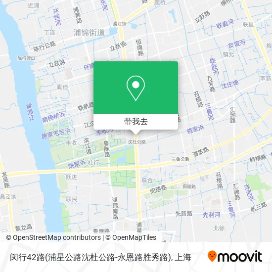 闵行42路(浦星公路沈杜公路-永恩路胜秀路)地图