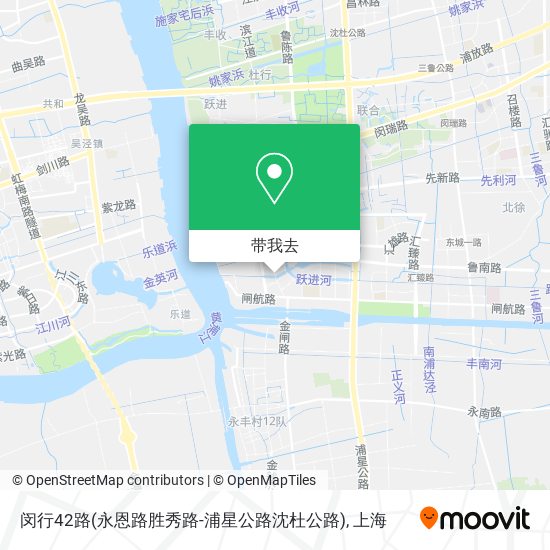 闵行42路(永恩路胜秀路-浦星公路沈杜公路)地图