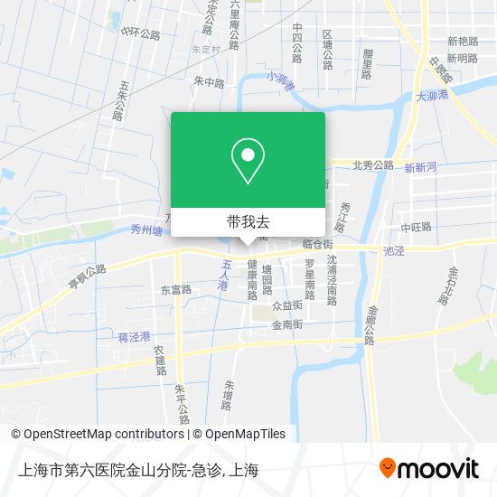 上海市第六医院金山分院-急诊地图