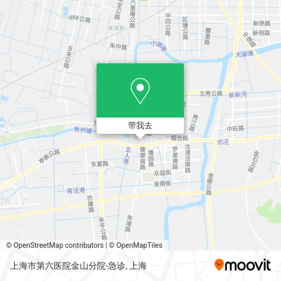 上海市第六医院金山分院-急诊地图