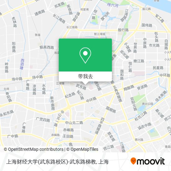 上海财经大学(武东路校区)-武东路梯教地图
