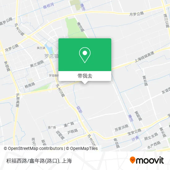积福西路/鑫年路(路口)地图