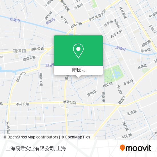 上海易君实业有限公司地图