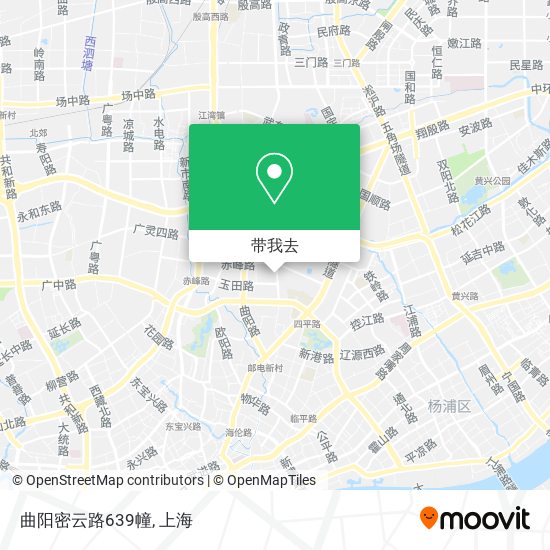 曲阳密云路639幢地图