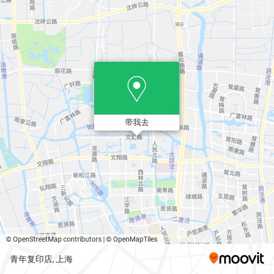 青年复印店地图