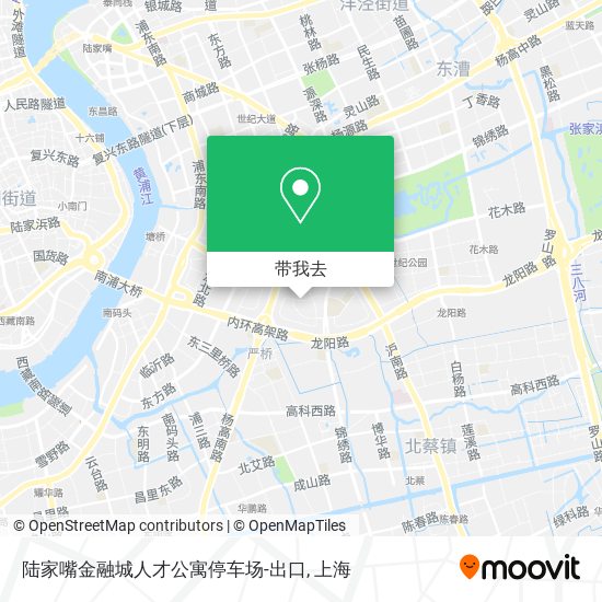 陆家嘴金融城人才公寓停车场-出口地图