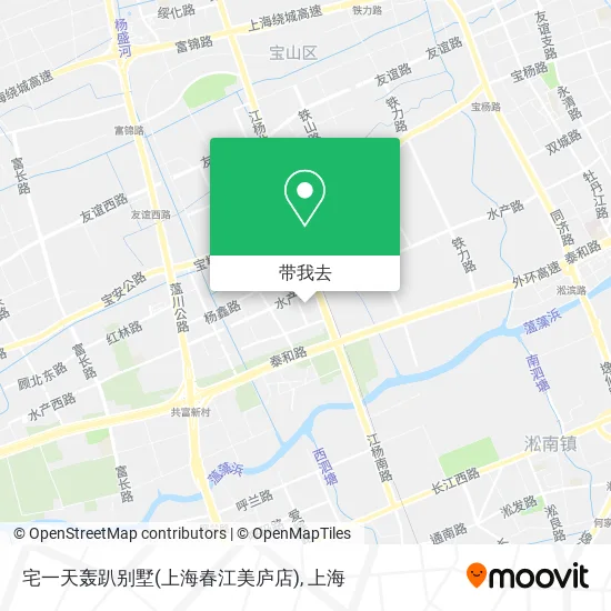 宅一天轰趴别墅(上海春江美庐店)地图