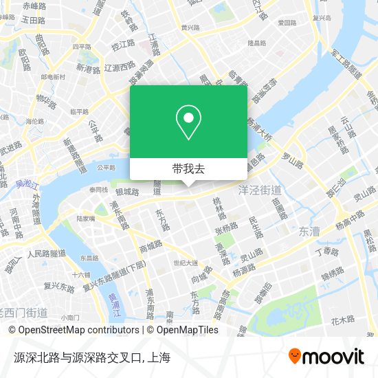 源深北路与源深路交叉口地图
