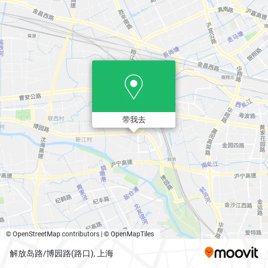 解放岛路/博园路(路口)地图