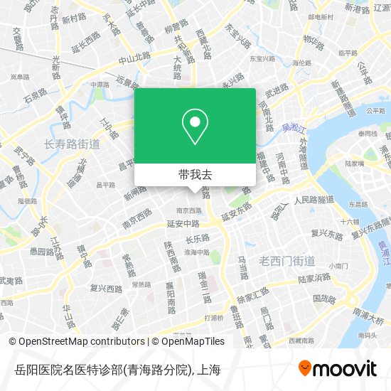 岳阳医院名医特诊部(青海路分院)地图
