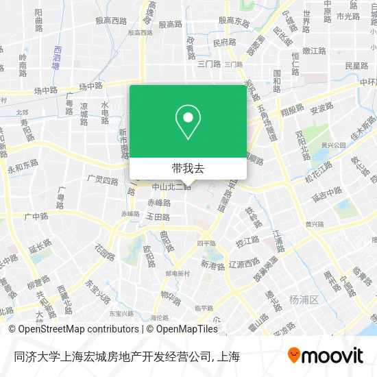同济大学上海宏城房地产开发经营公司地图