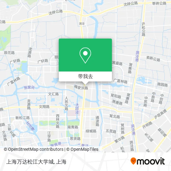 上海万达松江大学城地图