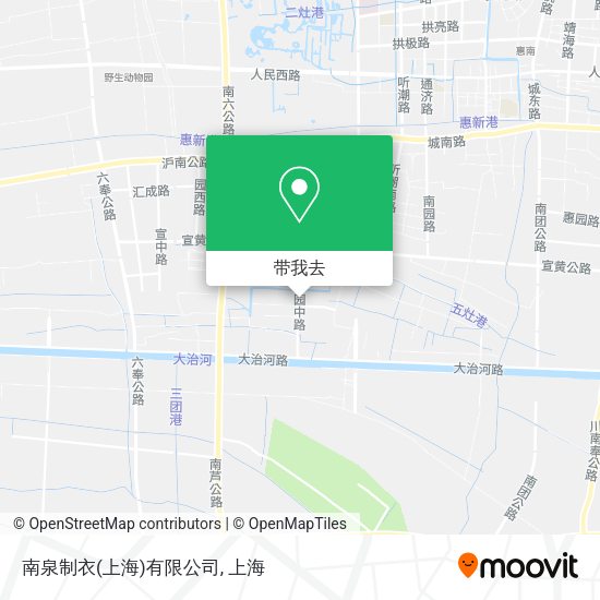 南泉制衣(上海)有限公司地图