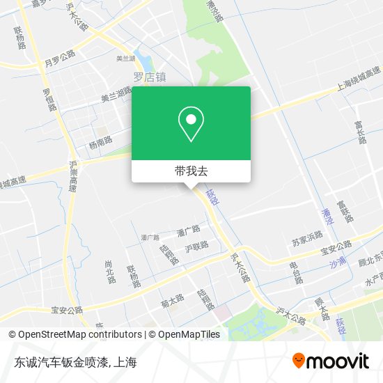 东诚汽车钣金喷漆地图
