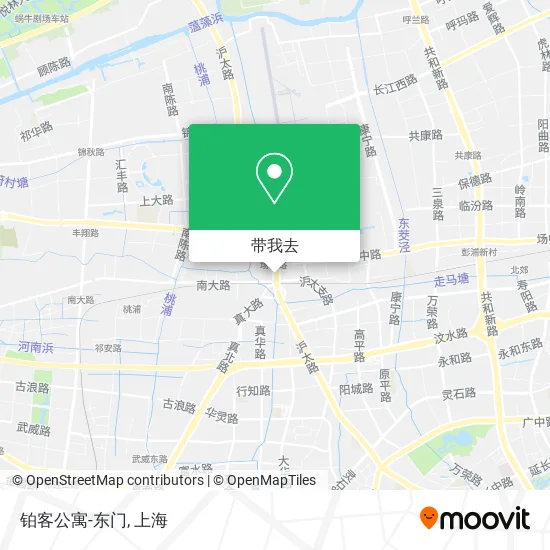 铂客公寓-东门地图