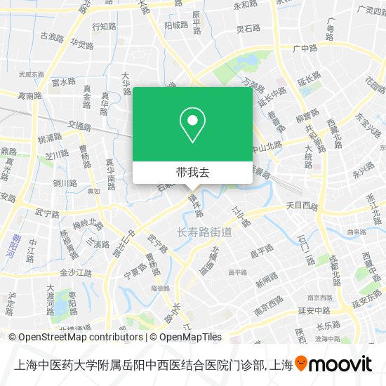 上海中医药大学附属岳阳中西医结合医院门诊部地图