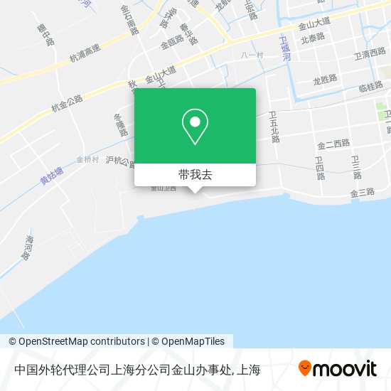 中国外轮代理公司上海分公司金山办事处地图