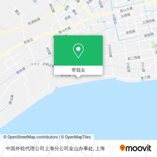 中国外轮代理公司上海分公司金山办事处地图