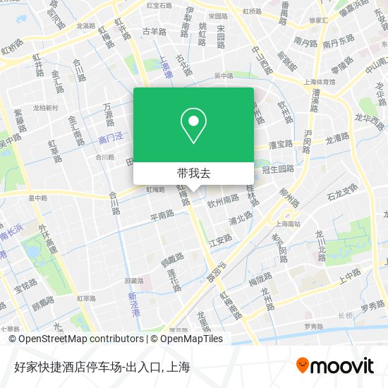 好家快捷酒店停车场-出入口地图