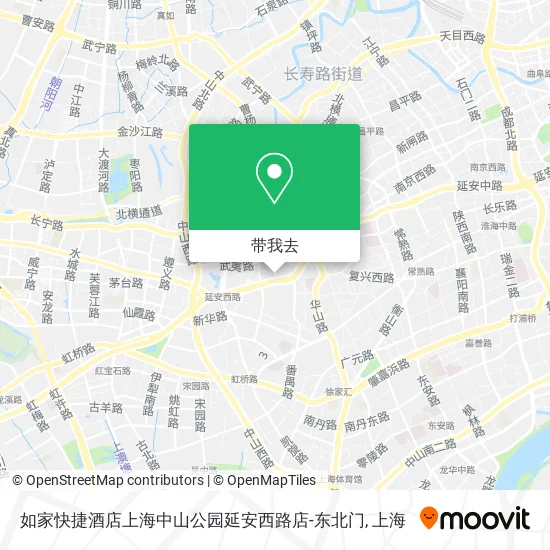 如家快捷酒店上海中山公园延安西路店-东北门地图